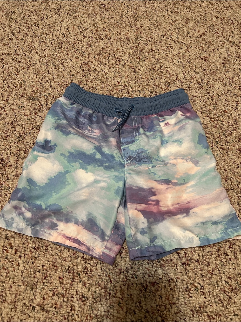 Kids Cloud Print Swim Shorts